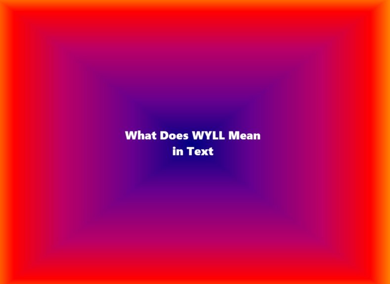 What Does WYLL Mean in Text
